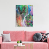 Toile Peinture Abstraite de Chouette (Insitu(Salon))