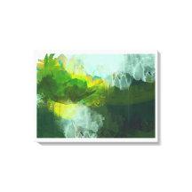 peinture abstraite de paysage tropical