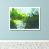 Toile peinture abstraite de paysage tropical (Insitu (Plancher de Bois))