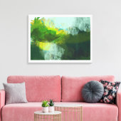 Toile peinture abstraite de paysage tropical (Insitu(Salon))