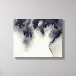 Toile Peinture abstraite d'encre sur la texture de