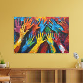 Toile Peinture Abstraite Elle représente la diversité (Insitu(Salon))