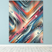 Toile Peinture Abstraite en couche (Insitu (Plancher de Bois))