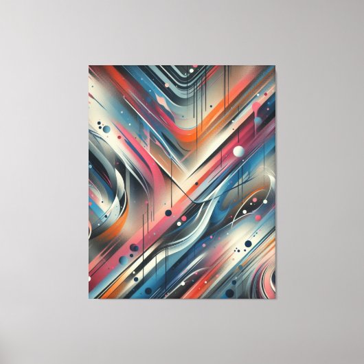 Toile Peinture Abstraite en couche (Recto)