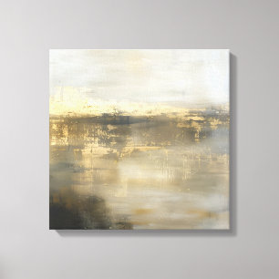 Toile Peinture Abstraite en Gris Noir