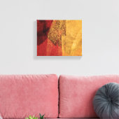 Toile Peinture abstraite jaune, rouge (Insitu(Salon))