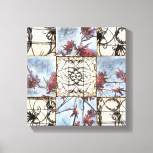 Toile Peinture abstraite lambrissée de Scrollwork