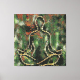Toile Peinture Abstraite moderne Yoga Méditation Art ver