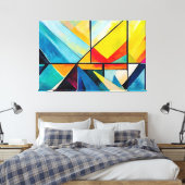 Toile Peinture abstraite multicolore (Insitu(Chambre))