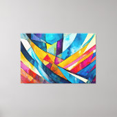 Toile Peinture abstraite multicolore (Recto)