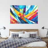 Toile Peinture abstraite multicolore (Insitu(Chambre))