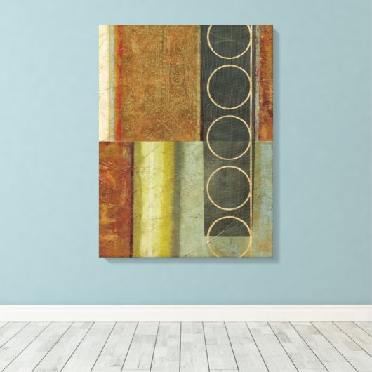 Toile Peinture Abstraite multitexturée par Vision Studio (Insitu (Plancher de Bois))