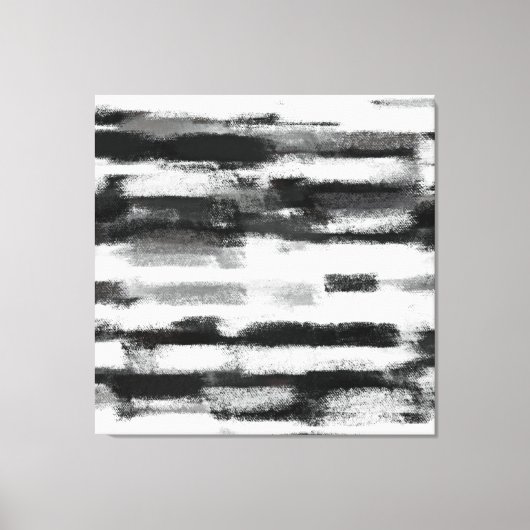Toile Peinture Abstraite | Noir et blanc (Recto)