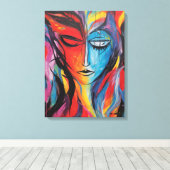 Toile Peinture Abstraite par pulvérisation (Insitu (Plancher de Bois))