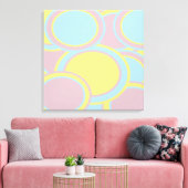 Toile Peinture Abstraite Pastel Moderne (Insitu(Salon))