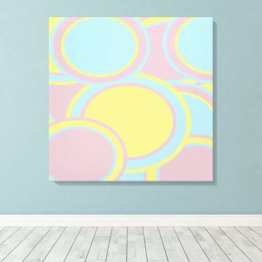 Toile Peinture Abstraite Pastel moderne (Insitu (Plancher de Bois))