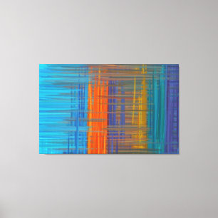 Toile Peinture Abstraite Retro coloré 11