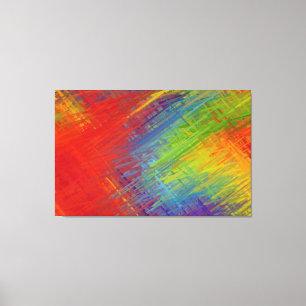 Toile Peinture Abstraite Retro Colorful 13