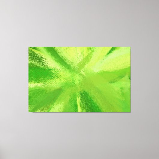 Toile Peinture Abstraite | Retro Green 21 (Recto)