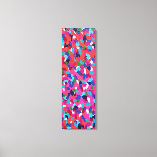 Toile Peinture Abstraite rose (Recto)