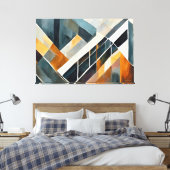 Toile Peinture abstraite ton terre (Insitu(Chambre))