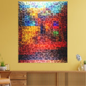 Toile Peinture Abstraite Ville Lumières (Insitu(Salon))