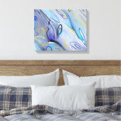 Toile Peinture abstraite violette (Insitu(Chambre))