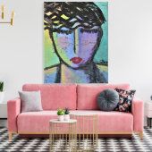 Toile Peinture acrylique Abstraite profonde dans la pens (Insitu(Salon))