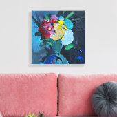 Toile Peinture acrylique, fleurs (Insitu(Salon))