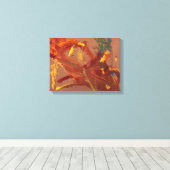 Toile Peinture acrylique originale imprimée sous (Insitu (Plancher de Bois))