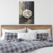 Toile Peinture acrylique Rose Blanche  (Insitu(Chambre))
