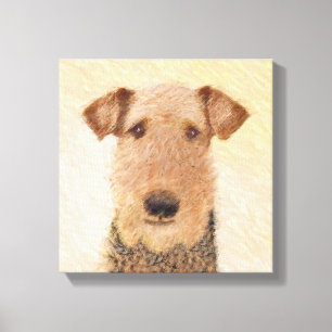 Toile Peinture Airedale Terrier - Cute Original Art