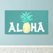 Toile Peinture Aloha Pineapple (Insitu (Plancher de Bois))
