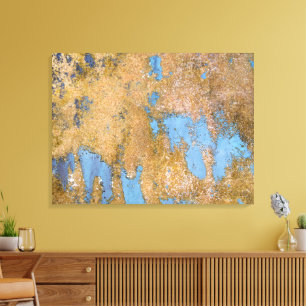 Toile peinture altérée sur fibre de verre
