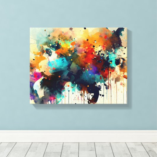 Toile Peinture animale Abstraite (Insitu (Plancher de Bois))