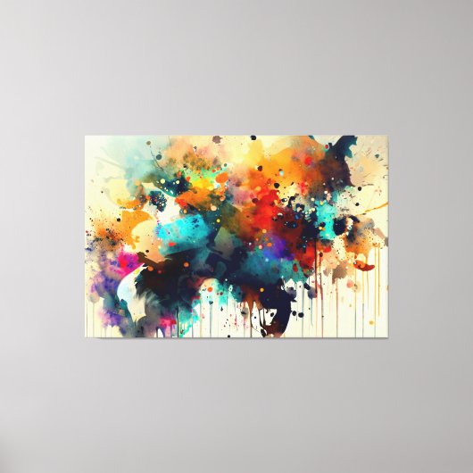 Toile Peinture animale Abstraite (Recto)