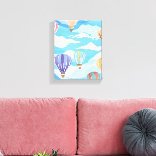 Toile Peinture aquarelle Art Montgolfières (Insitu(Salon))