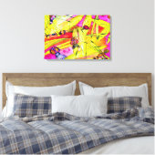 Toile Peinture aquarelle de libellule (Insitu(Chambre))