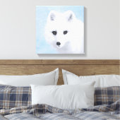 Toile Peinture Arctic Fox - Art original de la faune (Insitu(Chambre))