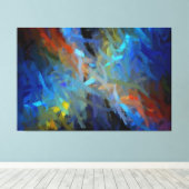 Toile Peinture artistique Abstraite multicolores (Insitu (Plancher de Bois))