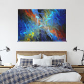 Toile Peinture artistique Abstraite multicolores (Insitu(Chambre))