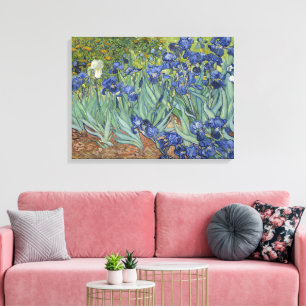 Toile Peinture artistique des Iris de Van Gogh