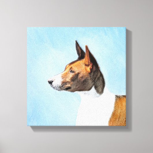 Toile Peinture Basenji - Belle Art Original (Recto)