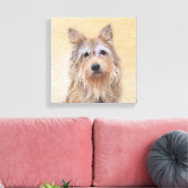 Toile Peinture Berger Picard - Joli art original chien (Insitu(Salon))