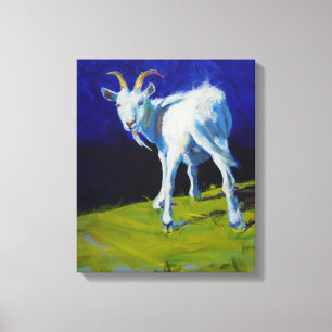 Toile Peinture blanche de chèvre