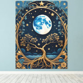 Toile peinture bleu clair tarte magique (Insitu (Plancher de Bois))