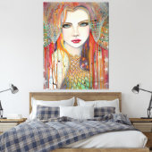 Toile Peinture Bohémienne Gitane par Molly Harrison (Insitu(Chambre))