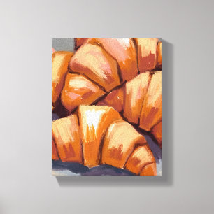Toile Peinture Boulangerie Fraîche Croissants