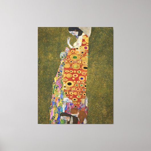 Toile Peinture célèbre de Gustav Klimt's Hope II (1907-1 (Recto)