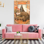 TOILE PEINTURE CHAT POUSSY (Insitu(Salon))